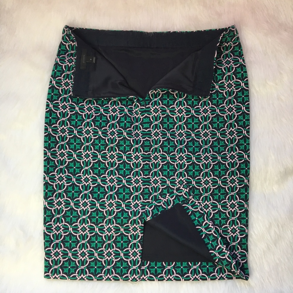 🎉HP🎉NWOT J.Crew Lattice Medallion Skirt S. 8 - Picture 5 of 9